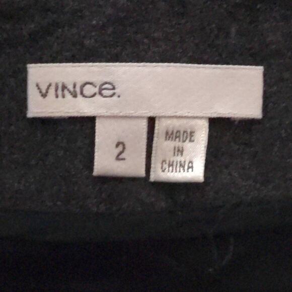 Vince Womens Pencil Skirt Gray Mini Stretch Wool Blend 2 - Picture 6 of 9